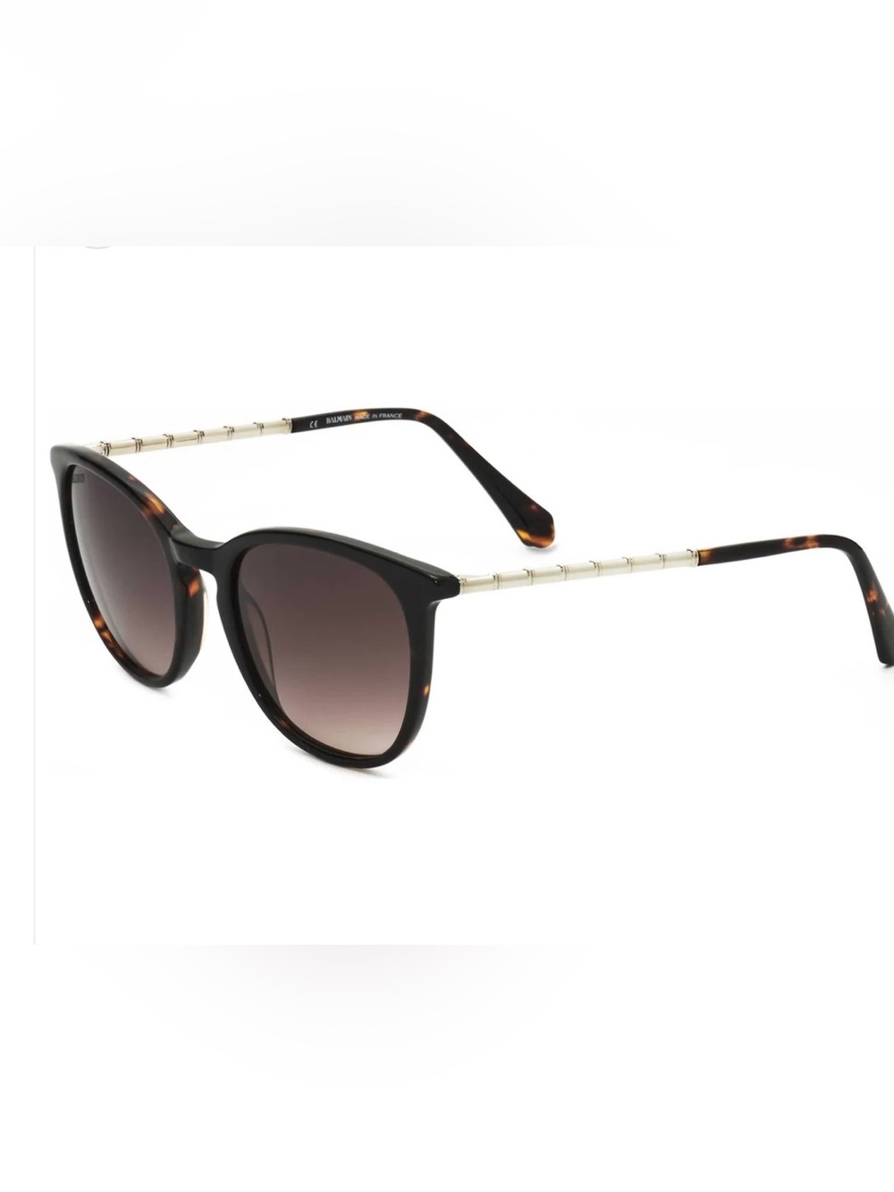 Balmain Black and Tortoiseshell Sunglasses